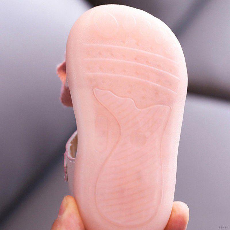 Giày Búp Bê Đế Mềm Đính Nơ Cho Bé Gái 2-8 Tuổi