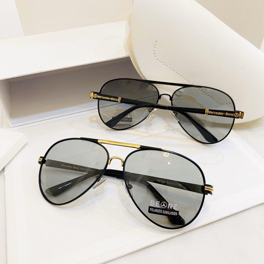 Kính mát nam cao cấp tròng kính đổi màu khi đi ra nắng, đổi màu theo nhiệt độ - Mắt kính chống tia UV kiểu mới JJMER768 | BigBuy360 - bigbuy360.vn