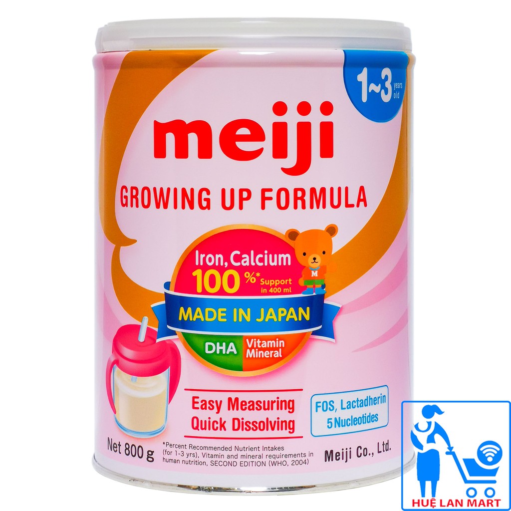 [CHÍNH HÃNG] Sữa Bột Meiji 1-3 Growing Up Formula Hộp 800g hàng nhập khẩu