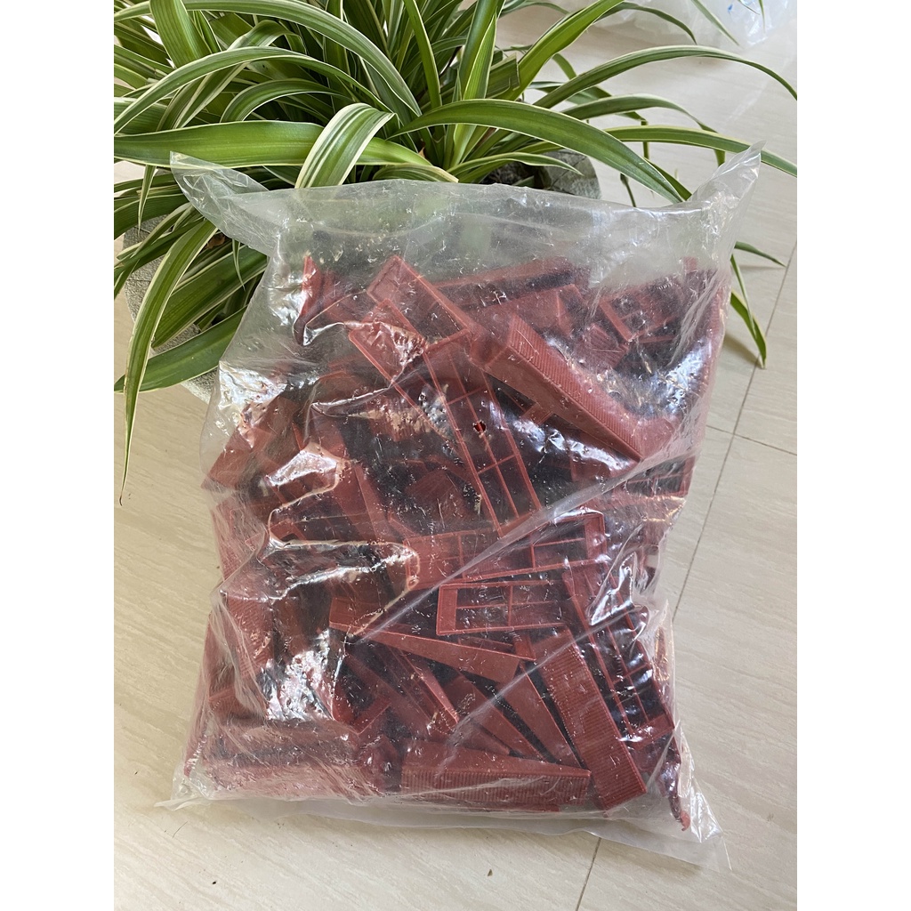 COMBO ke cân bằng gạch gồmloại ron 1mm, 1,5mm, 2mm được làm từ nhựa nguyên sinh