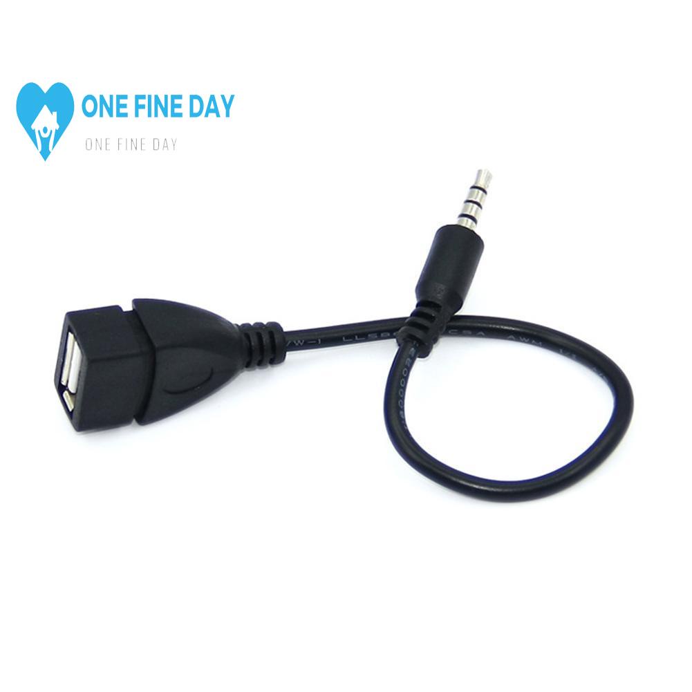 Cáp chuyển đổi âm thanh từ lỗ cắm 0.18m Usb sang đầu cắm 3.5 audio Aux E1O9