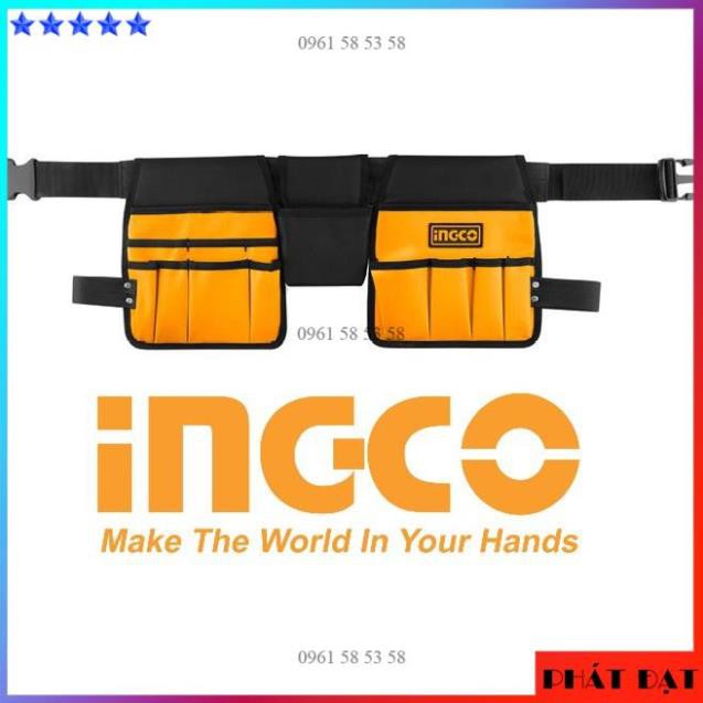 [CHÍNH HÃNG] Túi đựng công cụ đeo lưng 260mm x 230mm Tools Bag INGCO HTBP02031 (TĐSG)