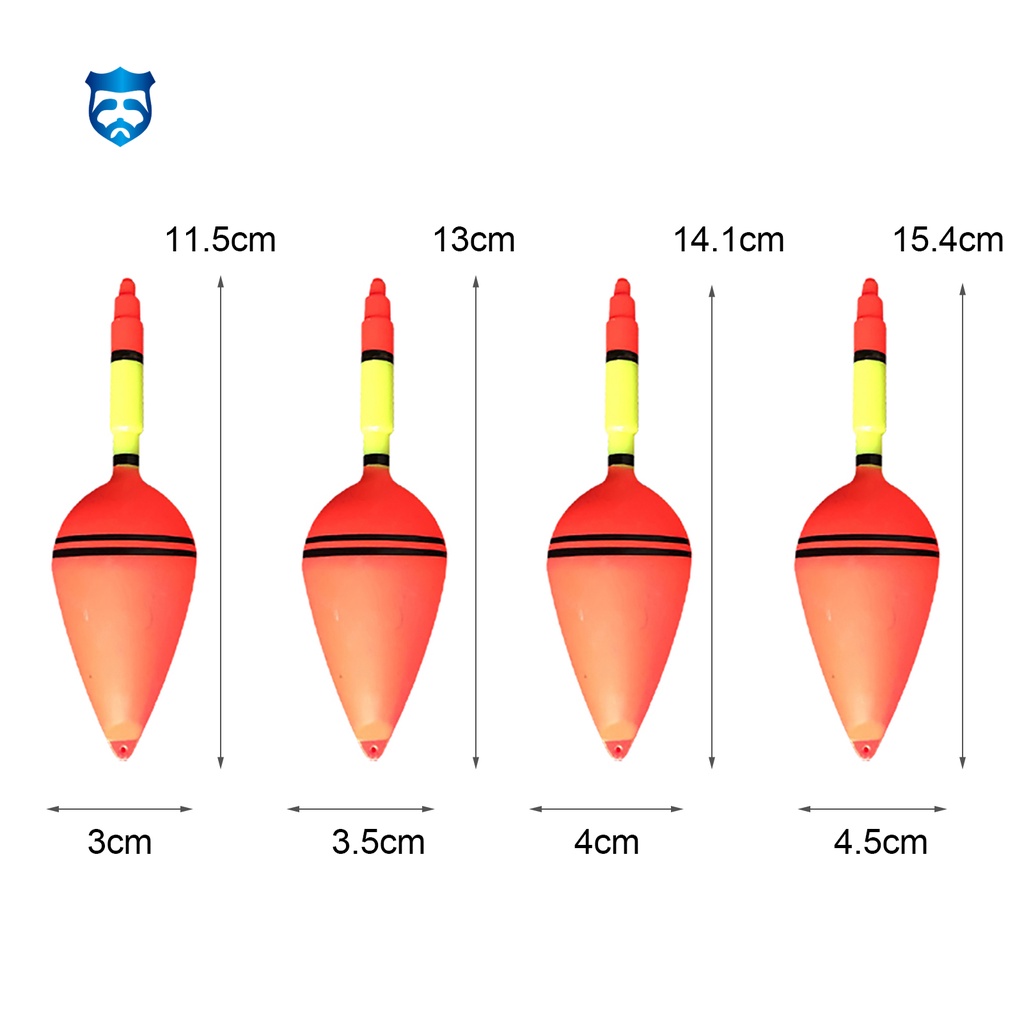 Set 10 Phao Câu Cá Hình Quả Ô Liu
