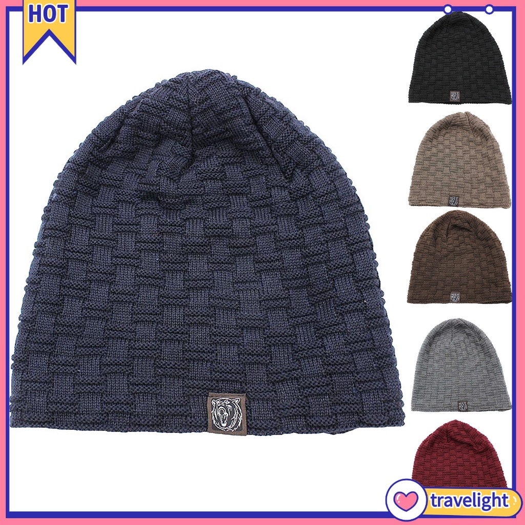 Mũ Beanie Dệt Kim Mềm Mại Co Giãn Thời Trang Mùa Đông Cho Nam Và Nữ