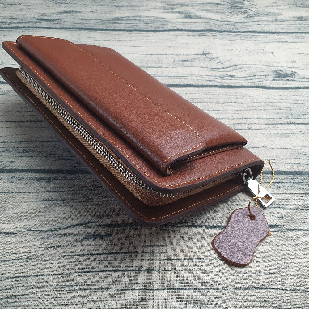 [Da thật] Ví Da Nam Cầm Tay Clutch, Ví Công Sở, 1 Ngăn Nắp Gập CL126 - Bảo Hành 3 Năm | BigBuy360 - bigbuy360.vn
