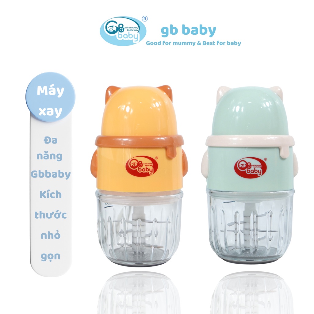 Máy Xay Cầm Tay 1 Cối Đa Năng Gb Baby Chính Hãng, Xay thịt, cháo, Sinh Tố , tỏi ớt Cho Bé Ăn Dặm (X-