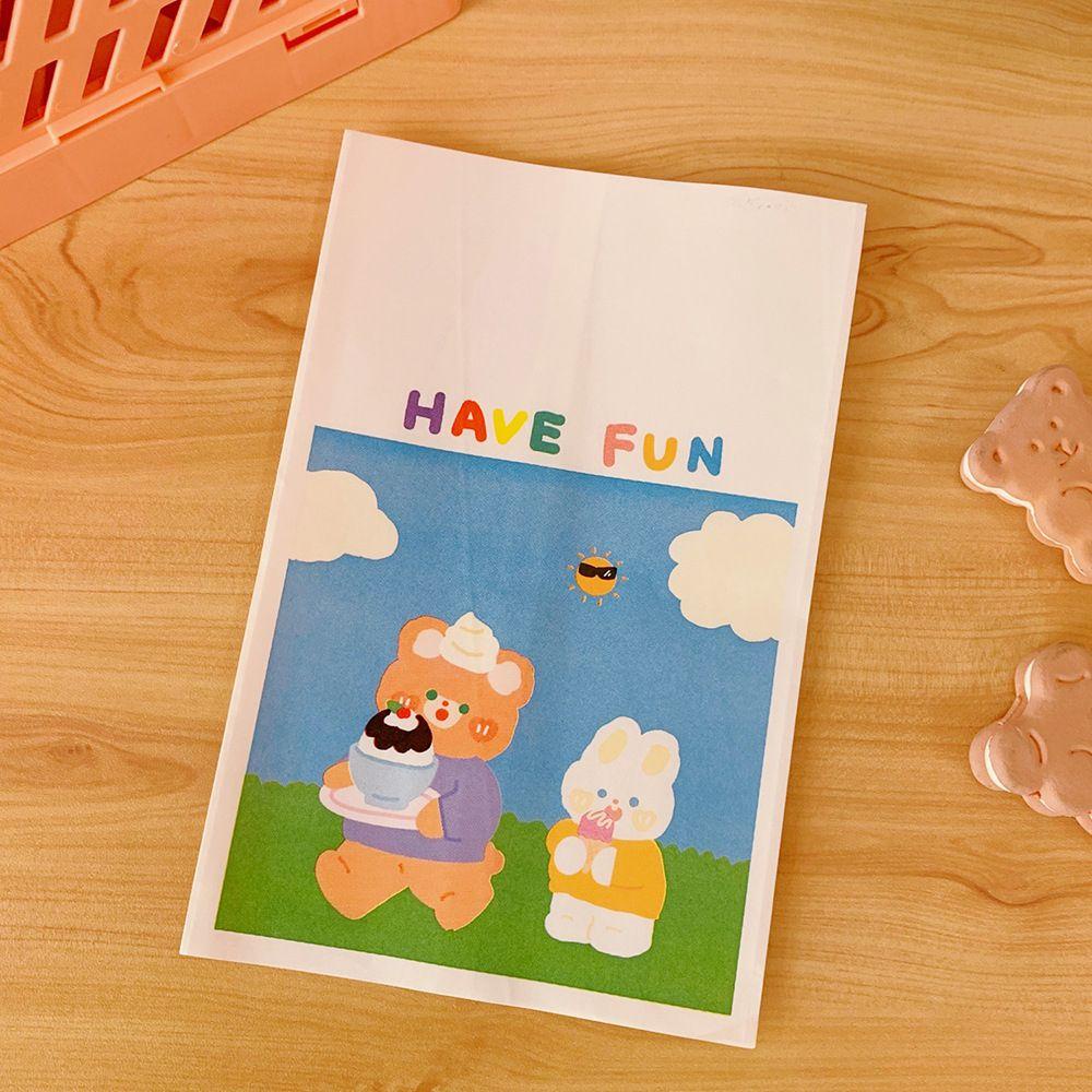 Bộ 10 Túi Giấy Đựng Quà Kẻ Sọc Nhiều Màu Sắc