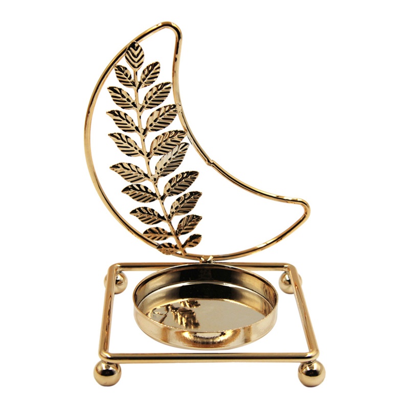 Giá Đỡ Nến Bằng Sắt Khắc Hình Ngôi Sao Mặt Trăng Kiểu Ả Rập Độc Đáo Trang Trí Bàn Ăn