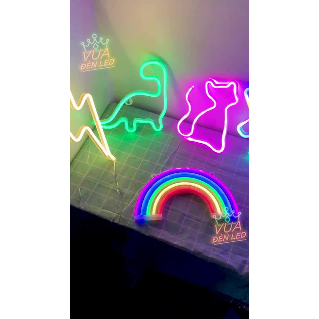 Đèn led neon trang trí phòng ngủ treo trường đa dạng kiểu dáng màu sắc, tặng móc treo, đèn neon decor | BigBuy360 - bigbuy360.vn