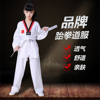 Bộ Đồng Phục Tập Võ Taekwondo Thoáng Khí Cho Người Lớn Và Trẻ Em