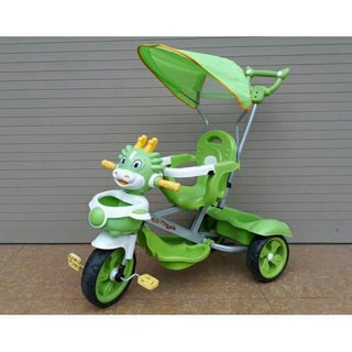 Xe đẩy 3 bánh mái che (có nhạc + để chân + giỏ đồ)