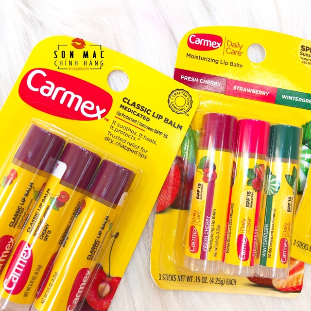 [PHÂN LOẠI] Son dưỡng không màu dạng sáp Carmex 4.25g/1 thỏi | BigBuy360 - bigbuy360.vn