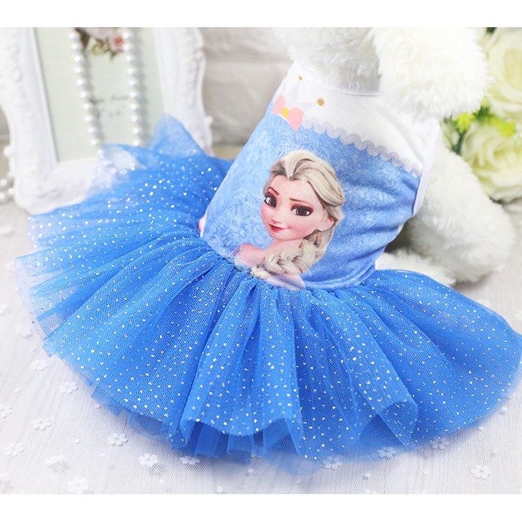Đầm Công Chúa Phong Cách Frozen Dễ Thương Cho Thú Cưng