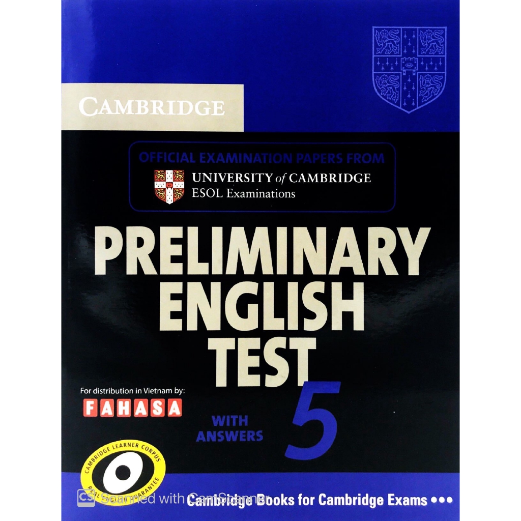 Sách - Cambridge Preliminary English Test 5 Student's Book with Answers FAHASA Reprint Edition