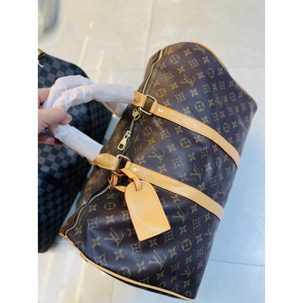 Túi trống du lịch màu vàng bò size 50