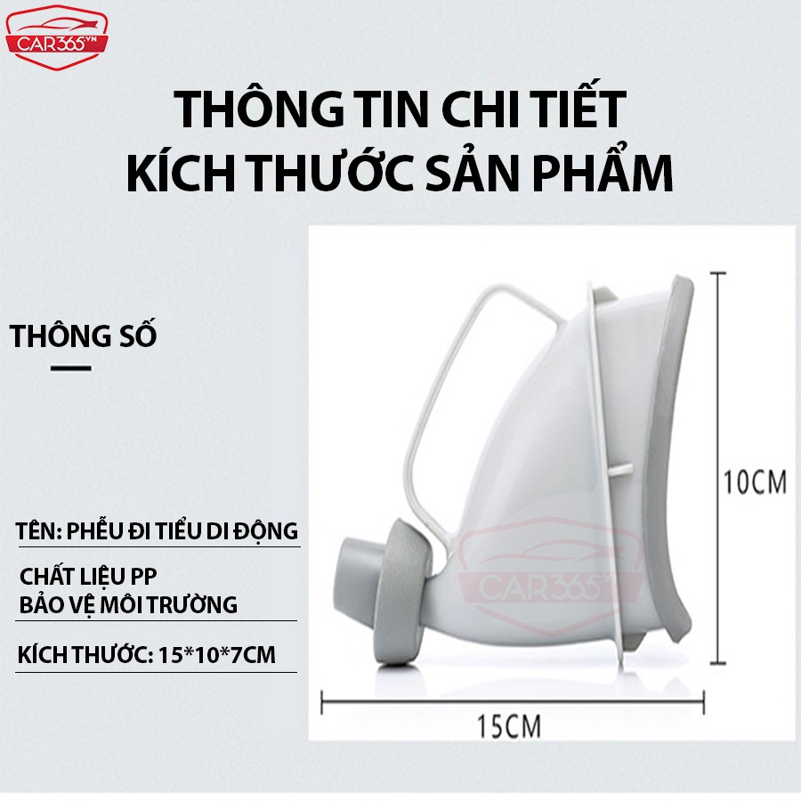 Phễu đi tiểu khẩn cấp trên xe hơi cho mọi lứa tuổi - Vật dụng không thể thiếu trong chuyến đi của gia đình bạn - CAR40