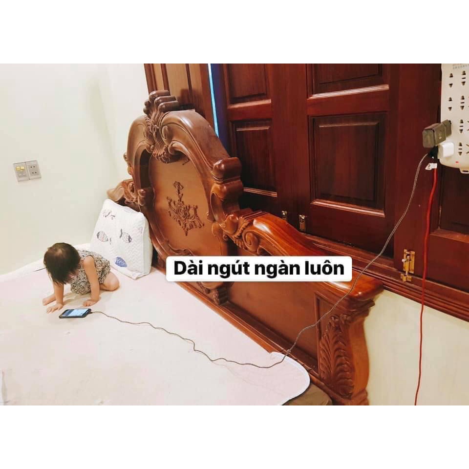 DÂY SẠC Nhanh 3m Sạc Nhanh Các Dòng Máy DÀI 3 MÉT-DÂY BỌC DÙ SẠC NHANH TIỆN LỢI