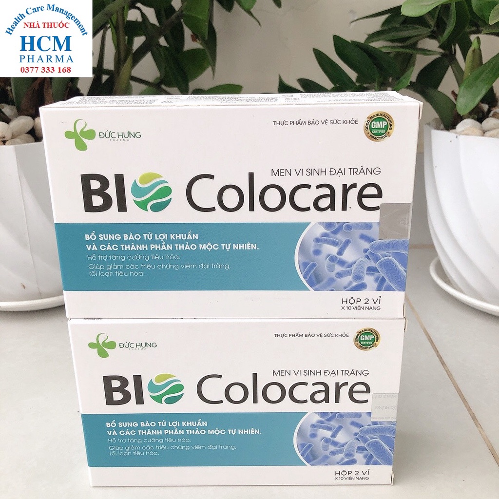 Men vi sinh đại tràng tăng sức đề kháng probiotic BIO COLOCARE bào tử lợi khuẩn giảm đầy hơi tiêu chảy chướng bụng 20v