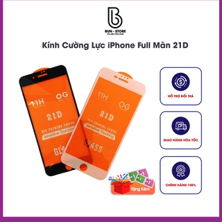 Kính Cường Lực iPhone Full Màn 21D,Full Màn Cho Các Dòng Ip Chống Trầy Xước Bảo Vệ Màn Hình, Miếng Dán Cường Lực IP Tốt.