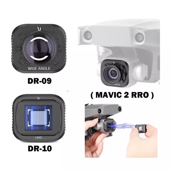 ULANZI DR-09 Wide Angle Lens / DR-10 1.33x Anamorphic Lens - HÀNG CHÍNH HÃNG - Lens dành cho DJI Mavic 2 Pro