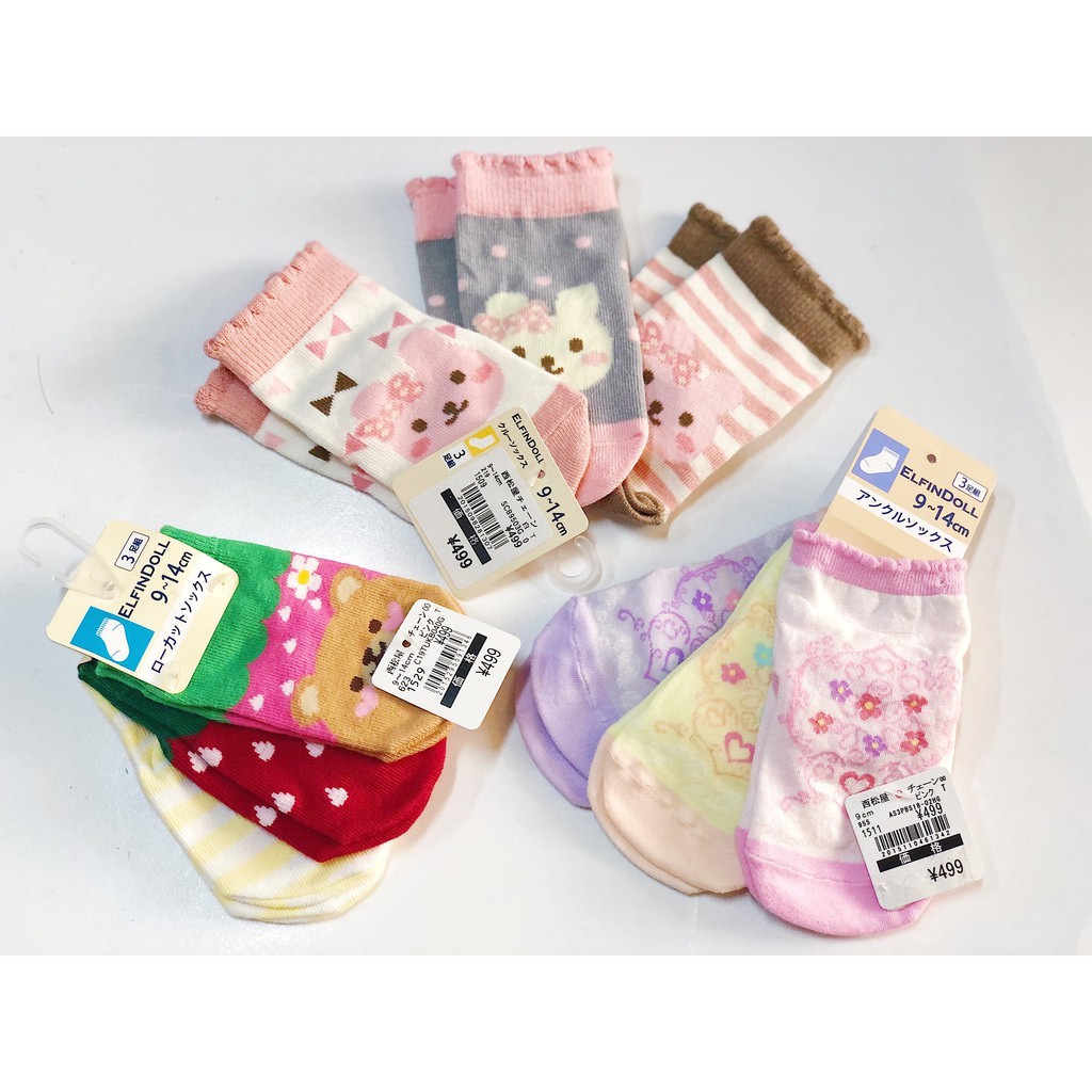 Vớ chân cho bé Elfindoll - hàng nội địa Nhật