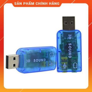 [FREESHIP TOÀN QUỐC] USB ra sound 2.0 3D. USB ra âm thanh. Giúp cho PC Laptop không có cổng âm thanh