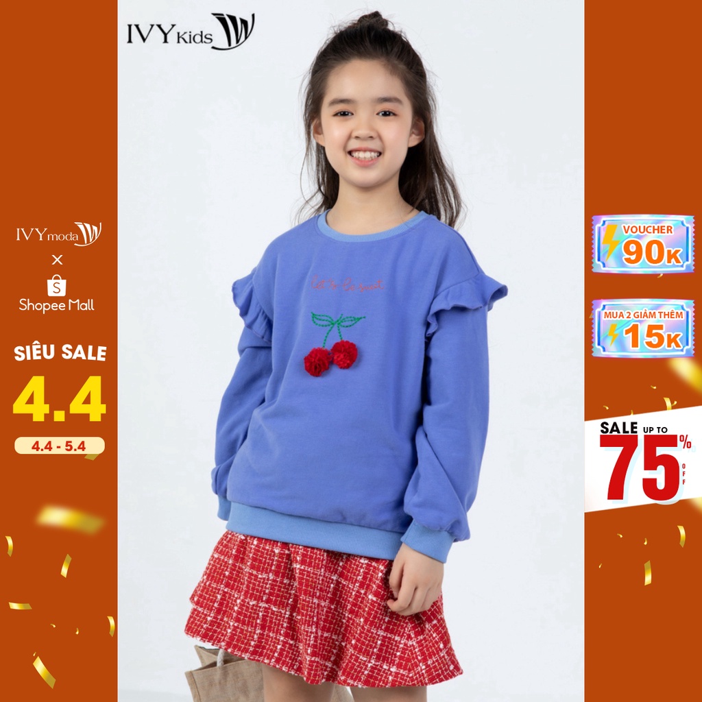 [NHẬP WABRTL5 GIẢM 10% TỐI ĐA 50K ĐH 250K ]Áo thun bé gái Let's be Sweet IVY moda MS 58G1081