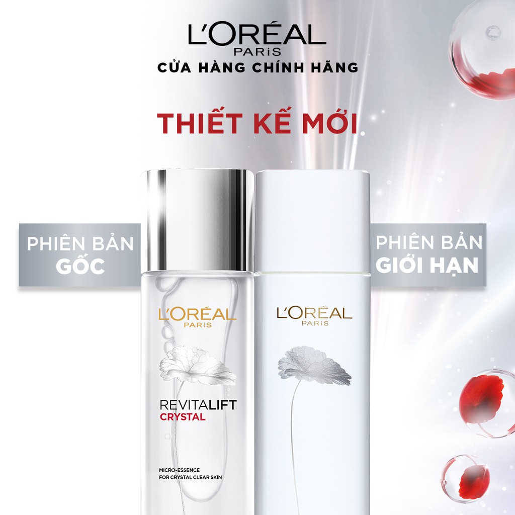 Dưỡng chất căng mướt da L'Oreal Paris Crystal Micro Essence 130ml - phiên bản giới hạn | BigBuy360 - bigbuy360.vn