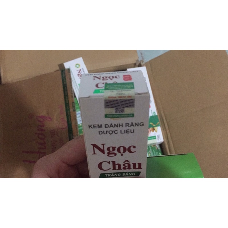 KEM ĐÁNH RĂNG TRẮNG SÁNG DƯỢC LIỆU NGỌC CHÂU 100G