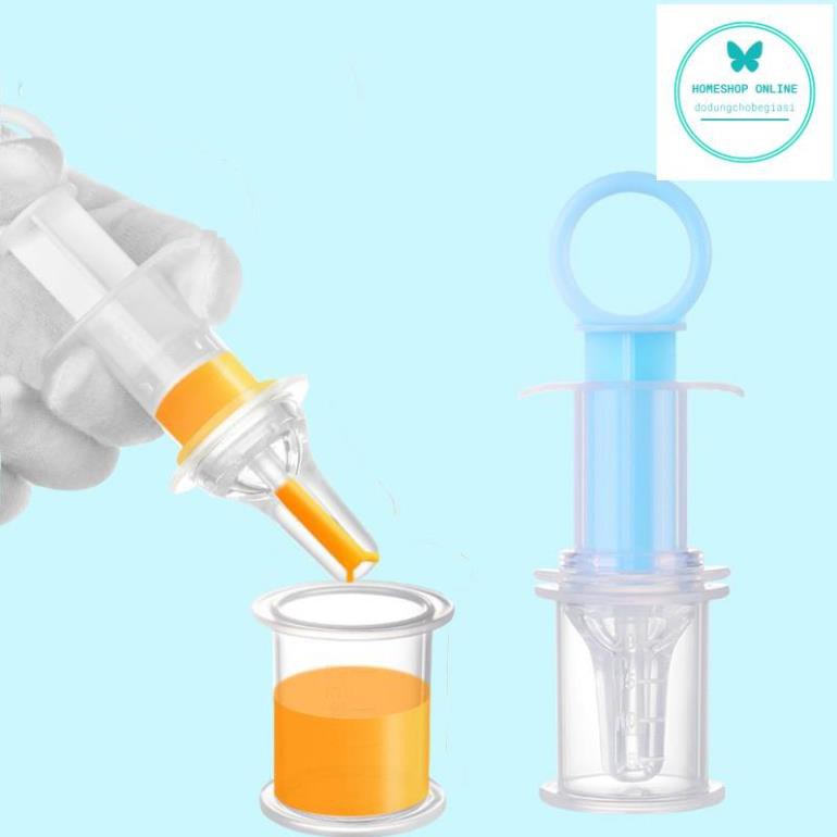 Ống bón thuốc ống hút sữa dạng xilanh cho bé không chịu bú bình an toàn chống sặc