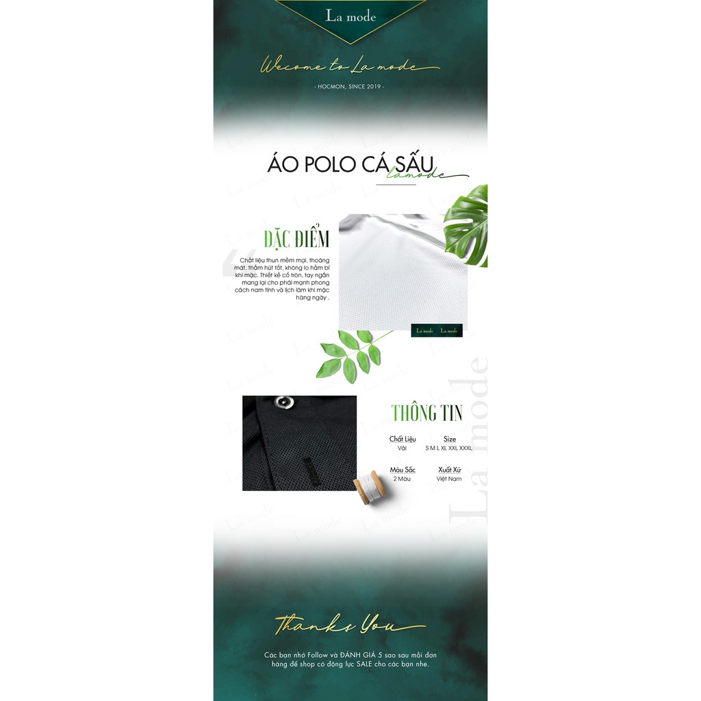 Áo Polo Cá Sấu Nam Nữ Chất Vải Cao Cấp - La mode | BigBuy360 - bigbuy360.vn