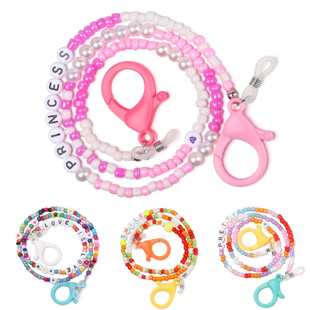 Dây Chuỗi Hạt Bằng Acrylic In Chữ Thời Trang