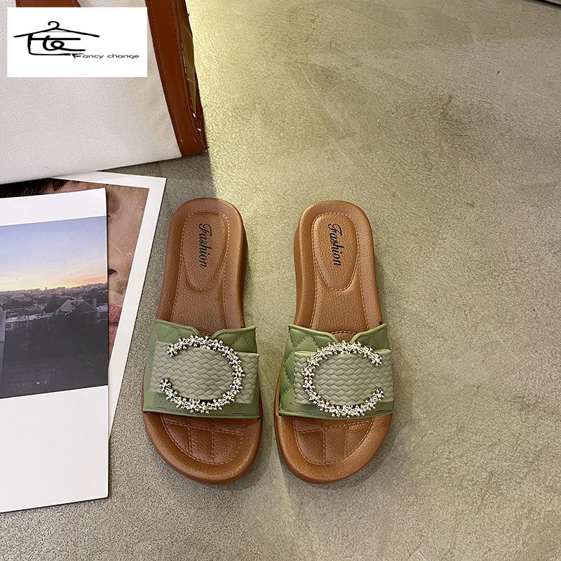 Dép Sandal Đế Dày Chống Trượt Thời Trang Dành Cho Nữ