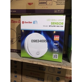 Đèn led gắn tường 15W cảm biến Rạng Đông