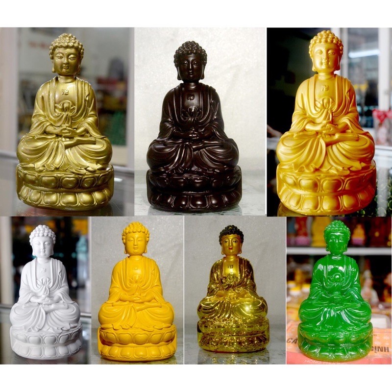 Tượng Đức Phật A Di Đà ngồi cao 15cm