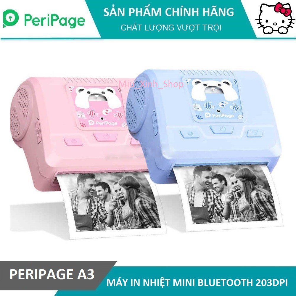 Máy in nhiệt mini bluetooth Peripage A3 không dây bỏ túi ❤ Máy in di động ❤ Máy in ảnh du lịch lấy ngay ❤ Máy in bill | BigBuy360 - bigbuy360.vn