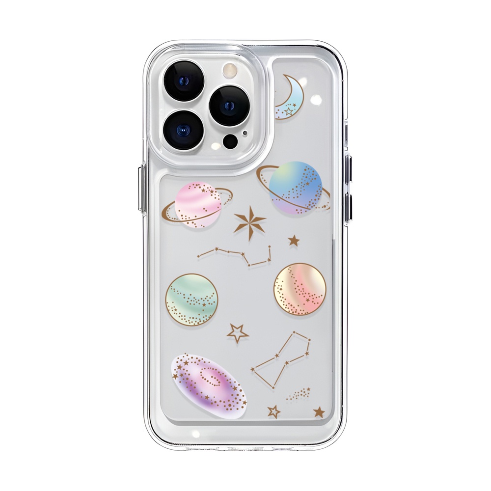 Ốp Điện Thoại Trong Suốt Hình Các Hành Tinh Cho iphone 14 Plus 11 13promax 12 7Plus X XS Max 7 8 SE 2020