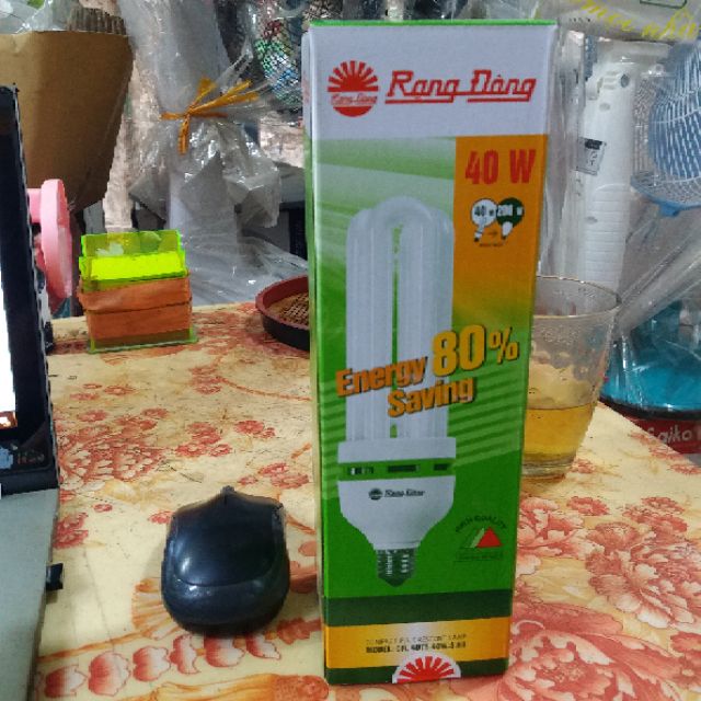 Bóng Đèn  Compact Rạng Đông 40w - 4U ( ánh sáng trắng )