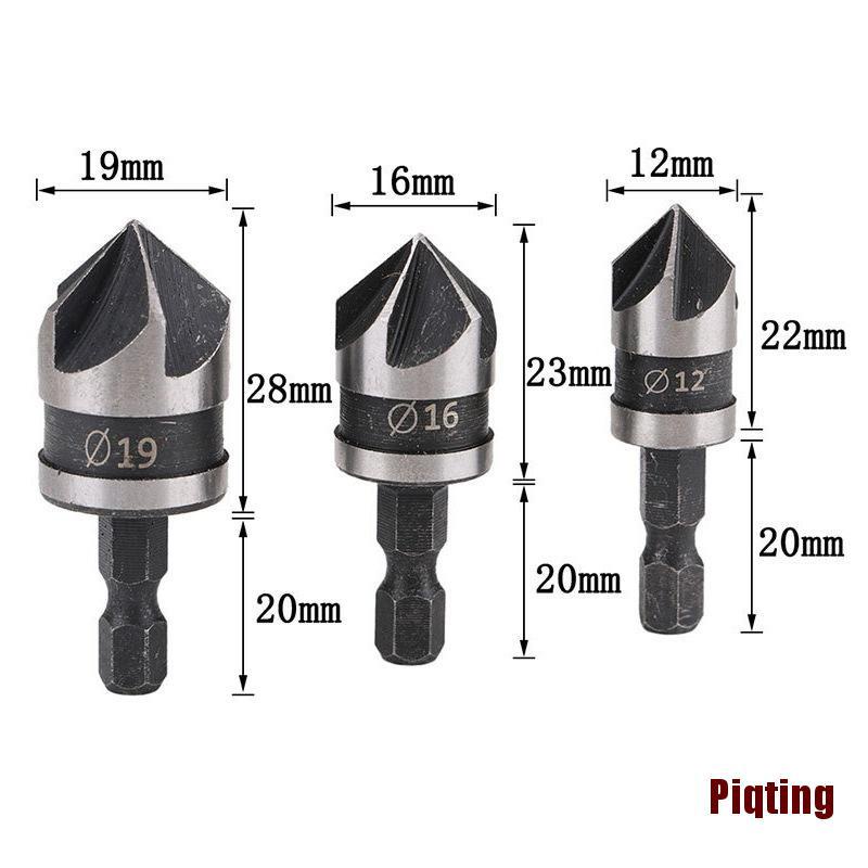 Bộ 3 Mũi Khoan Kim Loại Lục Giác