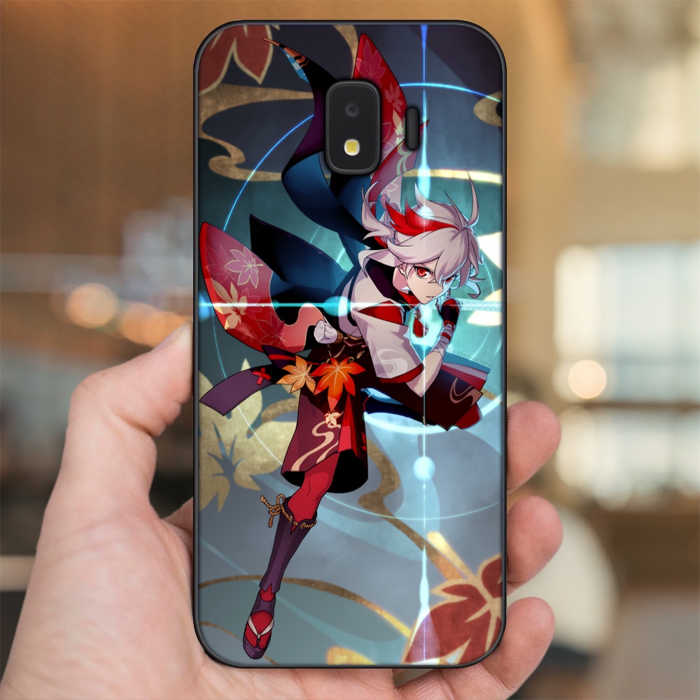 Ốp lưng Samsung J2 Core, J2 Pro 2018 viền đen in hình Kazuha Genshin Impact