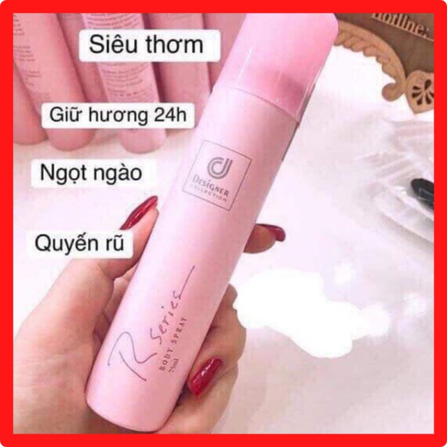 Xịt Thơm Body Thái Lan Rseries Body Spray 75ml - Xịt Khử Mùi Toàn Thân Hương Nước Hoa Ngọt Ngào &amp; Quyến Rũ