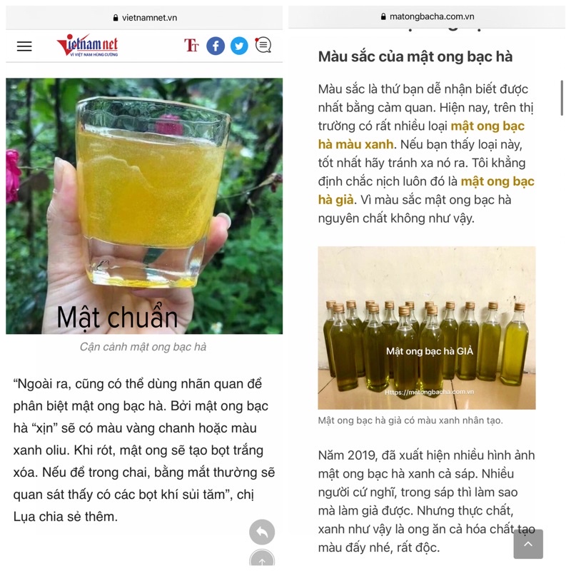 Mật ong bạc hà Hà Giang nguyên chất, mật ong hoa bạc hà nguyên chất Hà Giang chai 500ml