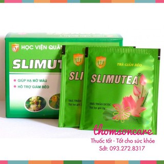 Trà giảm cân Slimutea - Chính hãng Học viên quân y - Hộp 20 gói