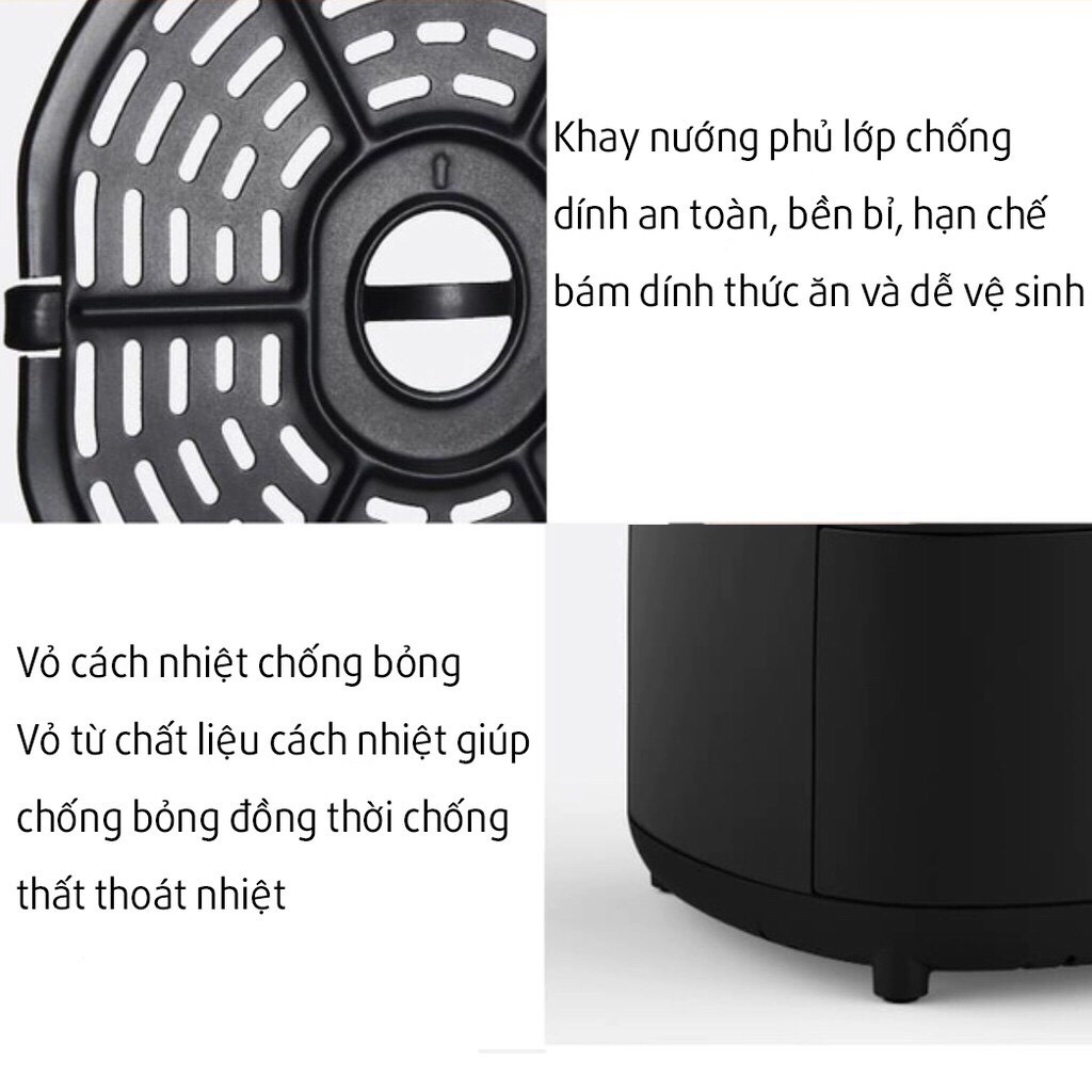 Nồi Chiên Không Dầu Xiaomi Deerma DEM-KZ100 Công Suất 1000W Dung Tích 3 Lít - Bảo Hành 6 Tháng