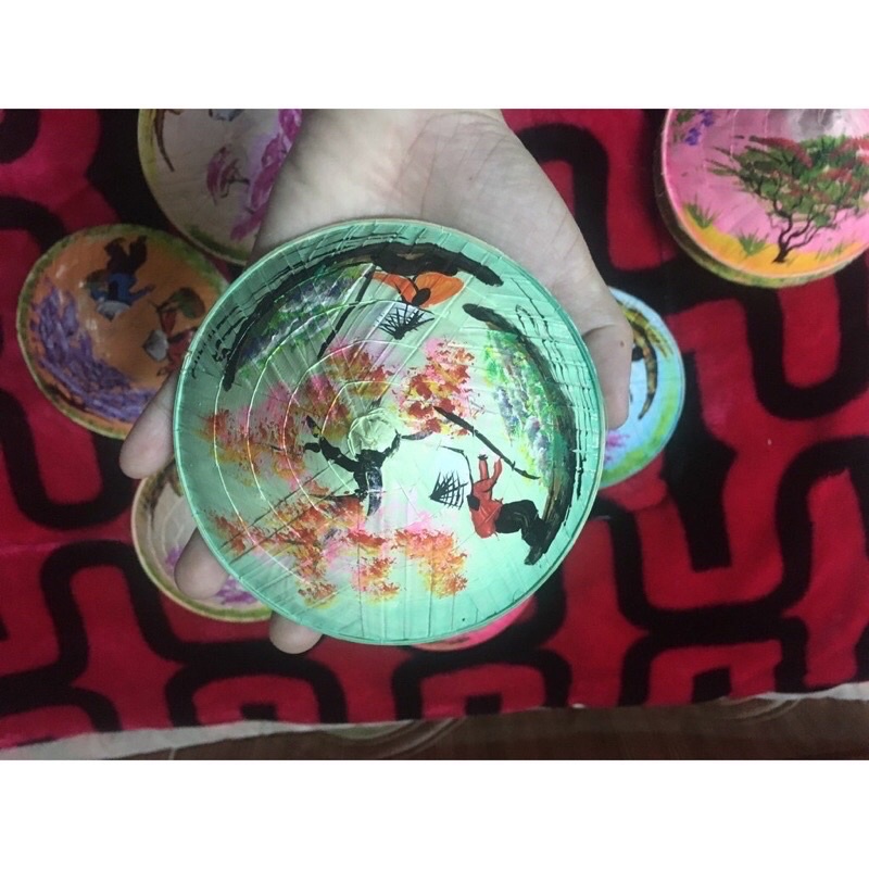 Nón Lá Vẽ Sơn Dầu Mini