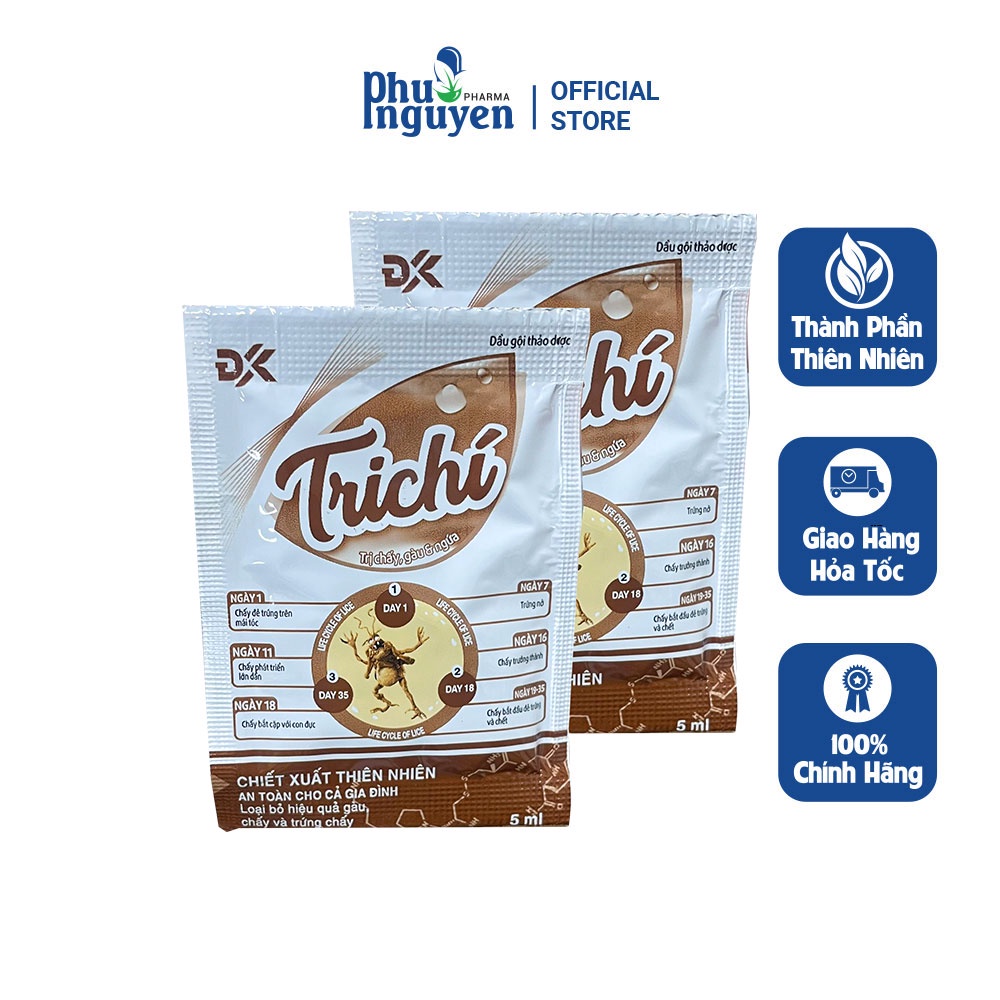 Dầu Gội Giúp Ngăn Ngừa Chấy Trứng Chấy Rận Ký Sinh Trùng Trên Tóc - TriChi