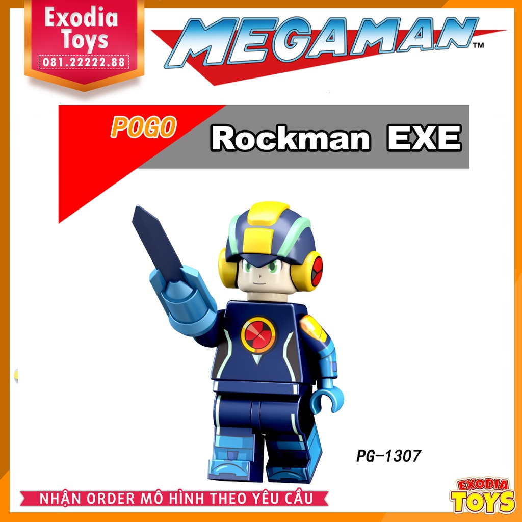 Xếp hình Minifigure Nhân vật trò chơi Rockman (Mega Man) - Đồ Chơi Lắp Ghép Sáng Tạo - POGO PG8137