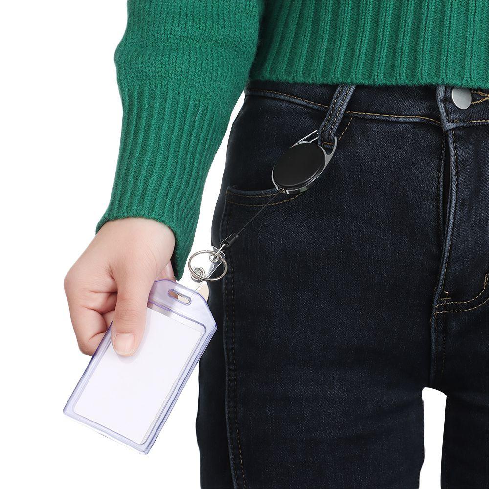 Kẹp Giữ Thẻ ID / Thẻ Tín Dụng Màu Trong Suốt Tiện Dụng Cho Văn Phòng