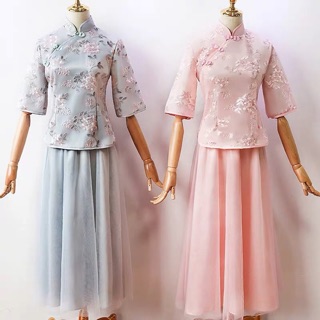 Sườn xám cách tân vintage ảnh thật tại shop
