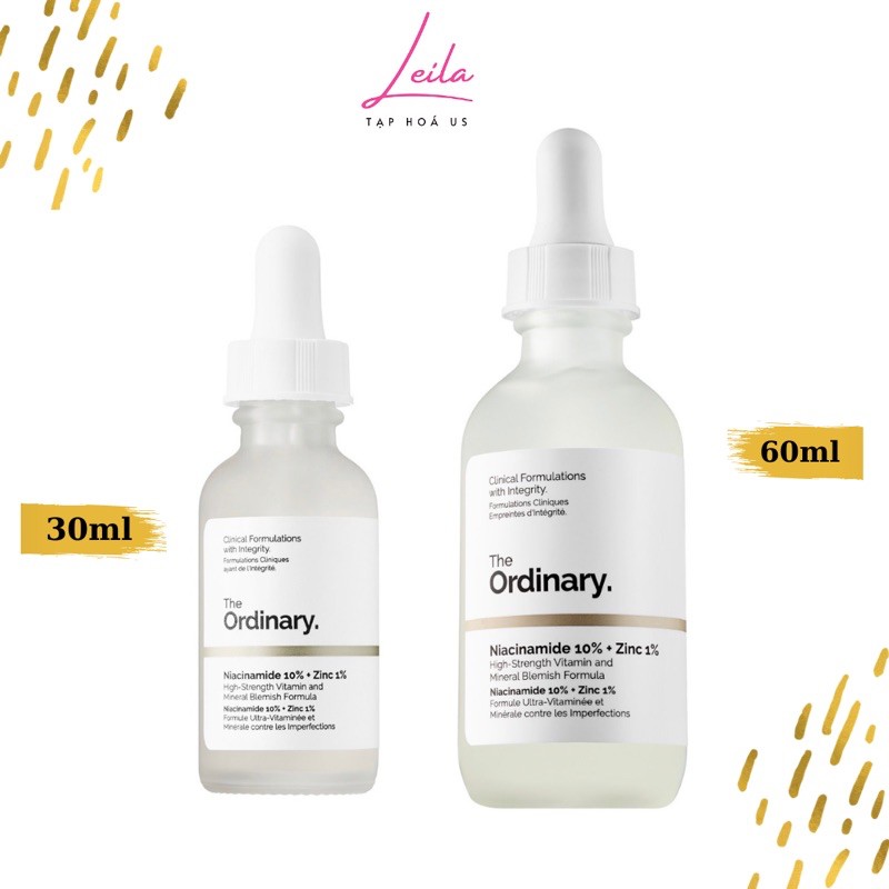 [Bill US] Serum Niacinamide 10% + Zinc 1% của The Ordinary - serum Nia